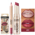 USHAS 2-in-1 Long-Lasting Lipstick & Lip Liner Set – Matte, High-Pigment, Smudge-Proof Nude & Red Shades for Bold, Defined Lips