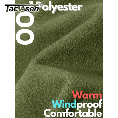 Men’s Hooded Thermal Fleece Jacket – Windproof Full-Zip Outdoor Coat with Multi-Pocket Design for Hiking, Camping & Work