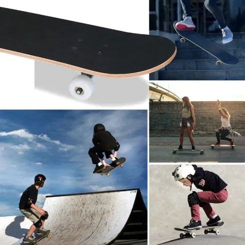 31" x 8" Complete Skateboard - 9Ply Maple and Concave Design Skateboards, Ideal for Beginners