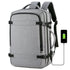 40L Expandable USB Travel Backpack, Flight Approved Carry-On, Water Resistant 17-inch Laptop Bag