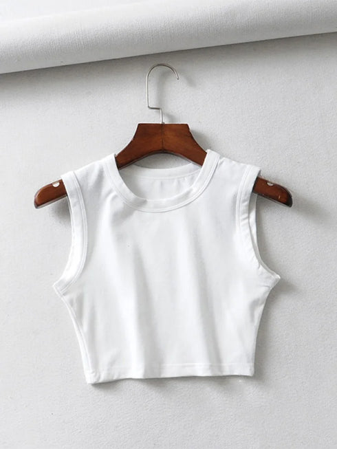 2024 vintage women crop tops-Summer Streetwear tank top