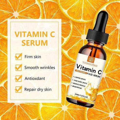 Vitamin C Facial Essence Serum – Brightening, Anti-Wrinkle, Deep Repair Moisturizing Oil for Women – Hyaluronic Acid Infused Skin Care, 2023 Manufacture