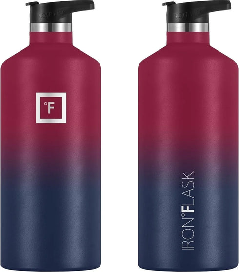 IRON °FLASK Water Bottle-64 Oz Insulated Stainless Steel Bottle