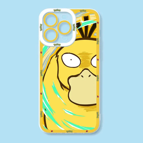 Pokemon Soft Silicone Case for iPhone 15 to SE - Lens Protective Cover
