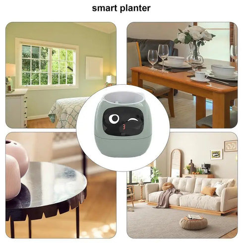 Smart USB Rechargeable Plant Pot - Indoor Flower Pot for Easy and Fun Plant Care, Perfect for Home Decoration