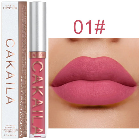 CNDK Velvet Matte Liquid Lip Tint – Long-Lasting, Waterproof & Hydrating Lip Color with Silky Smooth Texture – Light Red Lip Gloss for Bold, Flawless Lips