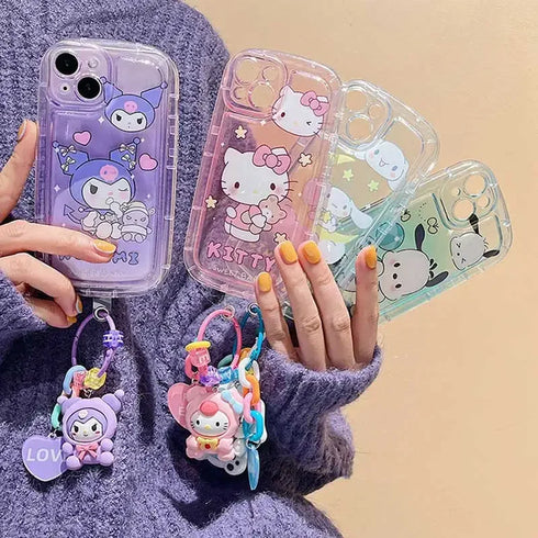 Cartoon Animal Anime TPU Phone Case – Anti-Scratch, Dustproof, Shock-Absorbing Protective Cover for iPhone and Smartphones