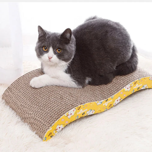 Cat Scratcher Toy - Corrugated Scratching Board for Sharpening Claws and Scratching