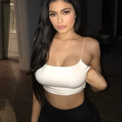 Women’s Spring/Summer Ultra-Cropped Broadcloth Camisole – Solid Color Sexy & Club Style Cotton-Polyester Blend Top with Medium Stretch and Minimalist Design for Junior Fashion