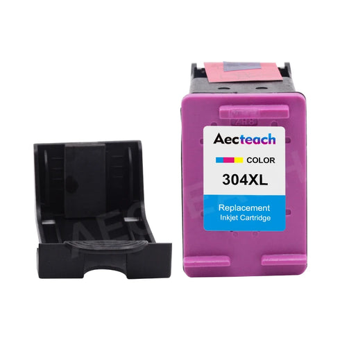 Aecteach Remanufacture 304XL Replacement For HP304 Ink Cartridge For HP 304 XL Deskjet 2620 3700 3720 3752 5000 5010 5030
