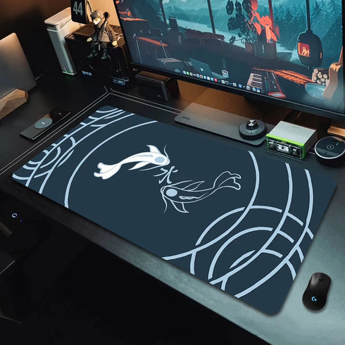 Large Gaming Mouse Pad-Koi Taichi Desk Mats