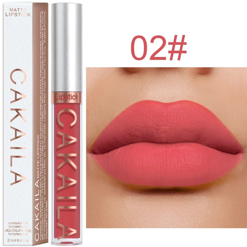 CNDK Velvet Matte Liquid Lip Tint – Long-Lasting, Waterproof & Hydrating Lip Color with Silky Smooth Texture – Light Red Lip Gloss for Bold, Flawless Lips