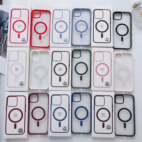 Original Clear Magsafe Case For iPhone-Magnetic Wireless Charging Phone Cover