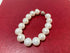 Elegant 7.5" White Pearl Charm Bracelet for Women – 12-13mm Round Pearls with Gold-Filled Chain, Wedding Jewelry