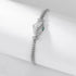 925 Sterling Silver Snake Bracelet – Hollow Snake Head with Green Eyes, Unisex Jewelry