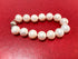 Elegant 7.5" White Pearl Charm Bracelet for Women – 12-13mm Round Pearls with Gold-Filled Chain, Wedding Jewelry