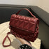 Mini Quilted PU Leather Crossbody Bag for Women – Diamond Lattice Shoulder Handbag with Chain Strap