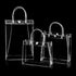 Durable Transparent PVC Handbag Large Capacity Multi-purpose Candy Bag Plastic Gift Jelly Bag Outing Travel Hiking Bag