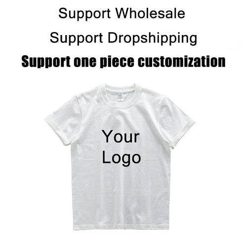 280gsm Cotton Men Oversize T Shirt-Short Sleeve Casual Men's Top