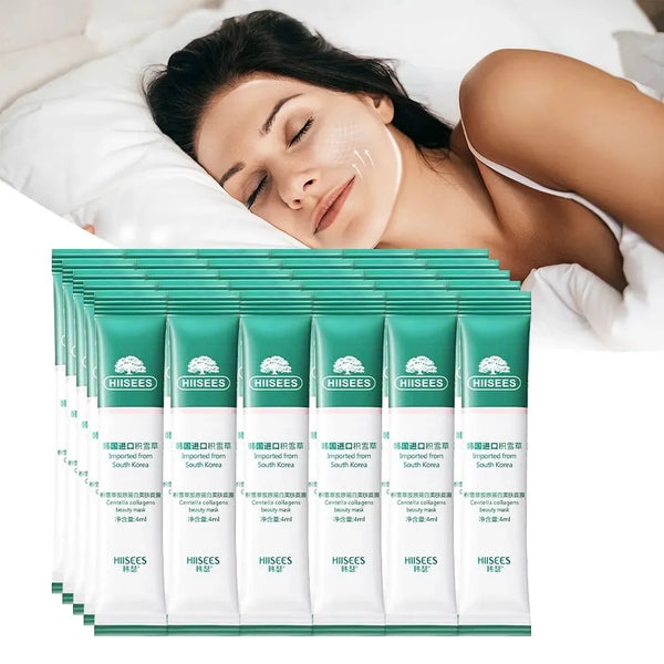 Collagen Sleeping Mask – 30pcs Night Repair Cream for Anti-Aging, Deep Moisturizing, Skin Firming and Whitening Care