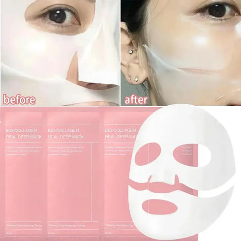 Bio Collagen Moisturizing Wrapped Face Mask – Deep Hydration and Skin Replenishment Treatment, 34ml