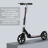 Portable Big Wheels Kick Scooter - Foldable with Adjustable Handlebars & Dual Braking System