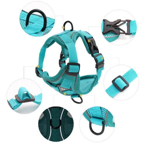 Escape Proof and Breathable Cat Harness with Leash – Reflective Easy Control for Outdoor Walk