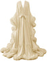 Silky Satin Victorian Feather Fringe Robe Dress