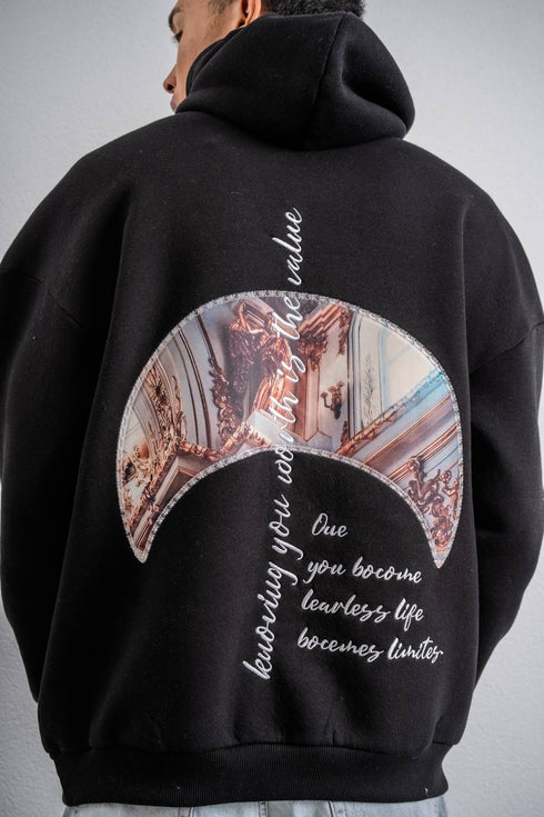 Unisex Oversize Hoodie with Artistic Print – Modern Streetwear Style