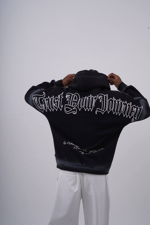 "Trust Your Journey" Gothic Graphic Hoodie