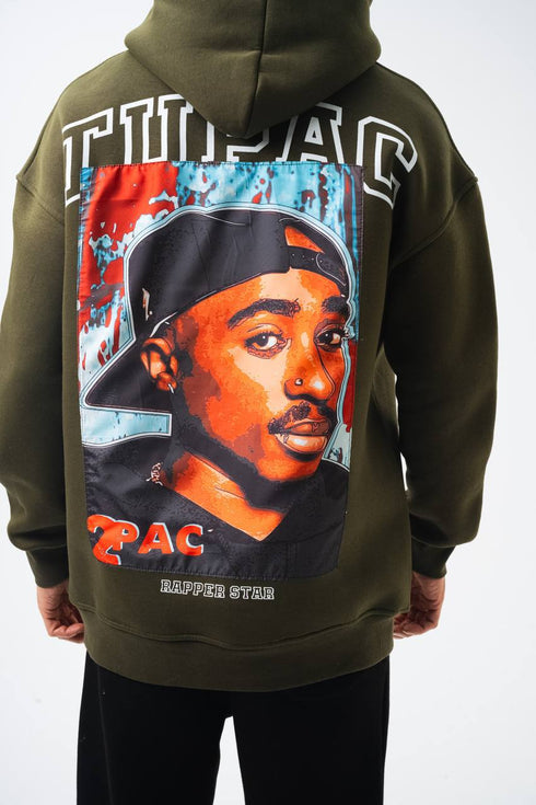 Tupac "Rapper Star" Graphic Unisex Oversized Hoodie