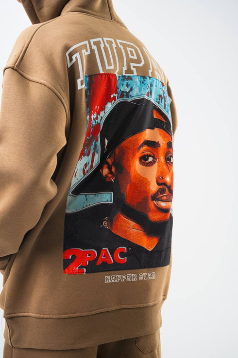 Tupac "Rapper Star" Graphic Unisex Oversized Hoodie
