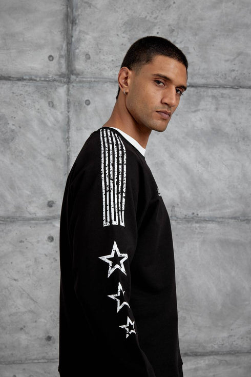 Unisex "98" Distressed Graphic Sweatshirt – Varsity Streetwear Pullover