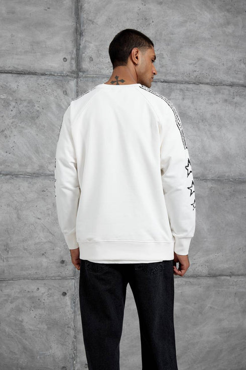 Unisex "98" Distressed Graphic Sweatshirt – Varsity Streetwear Pullover