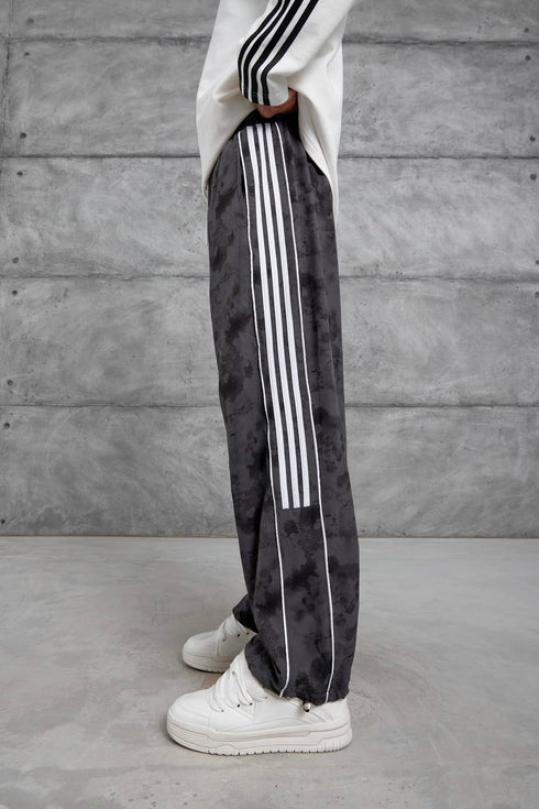 Unisex Cloud Wash Side Stripe Joggers – Streetwear Sweatpants