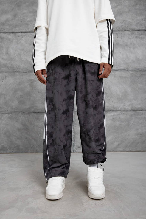 Unisex Cloud Wash Side Stripe Joggers – Streetwear Sweatpants