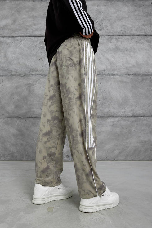 Unisex Cloud Wash Side Stripe Joggers – Streetwear Sweatpants