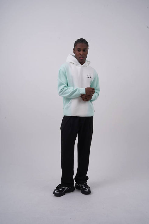 Unisex "Davis" Script Color Block Hoodie – Minimal Oversized Streetwear