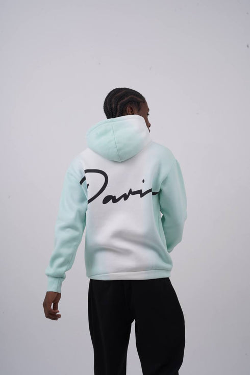 Unisex "Davis" Script Color Block Hoodie – Minimal Oversized Streetwear