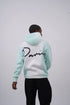 Unisex "Davis" Script Color Block Hoodie – Minimal Oversized Streetwear