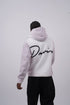 Unisex "Davis" Script Color Block Hoodie – Minimal Oversized Streetwear