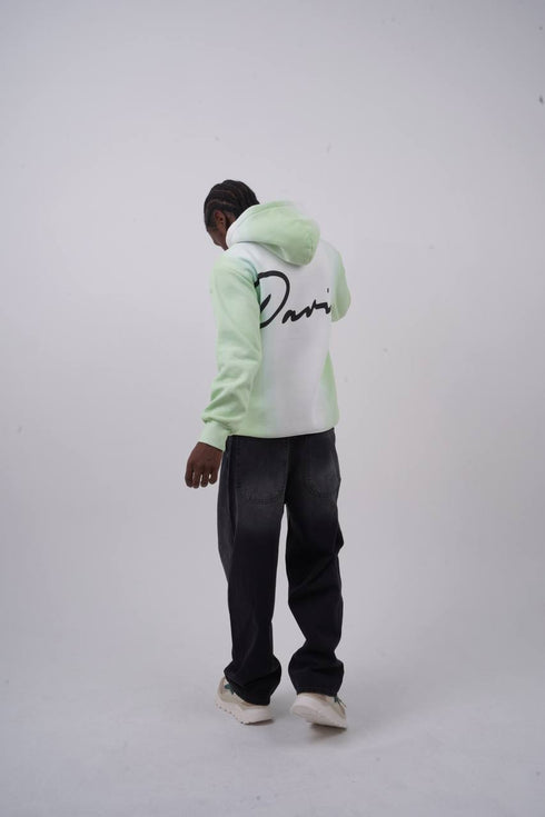 Unisex "Davis" Script Color Block Hoodie – Minimal Oversized Streetwear
