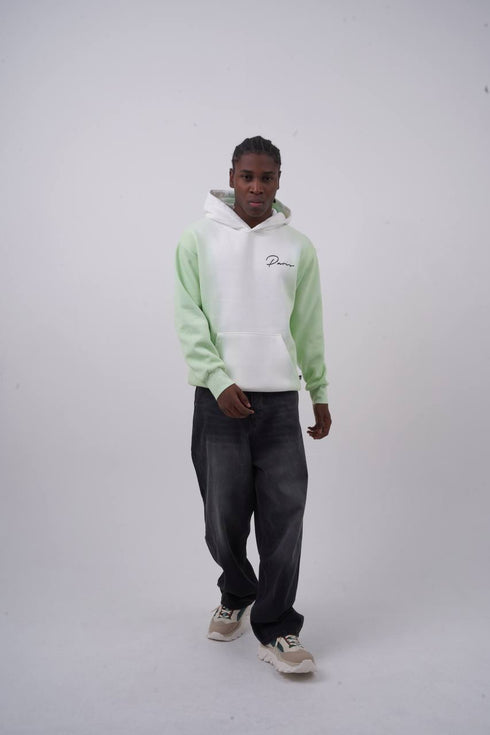 Unisex "Davis" Script Color Block Hoodie – Minimal Oversized Streetwear