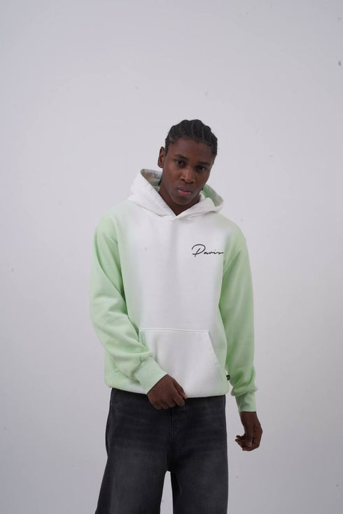 Unisex "Davis" Script Color Block Hoodie – Minimal Oversized Streetwear