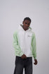 Unisex "Davis" Script Color Block Hoodie – Minimal Oversized Streetwear