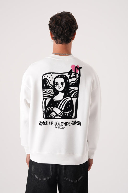 Unisex Oversized Mona Lisa Sweatshirt