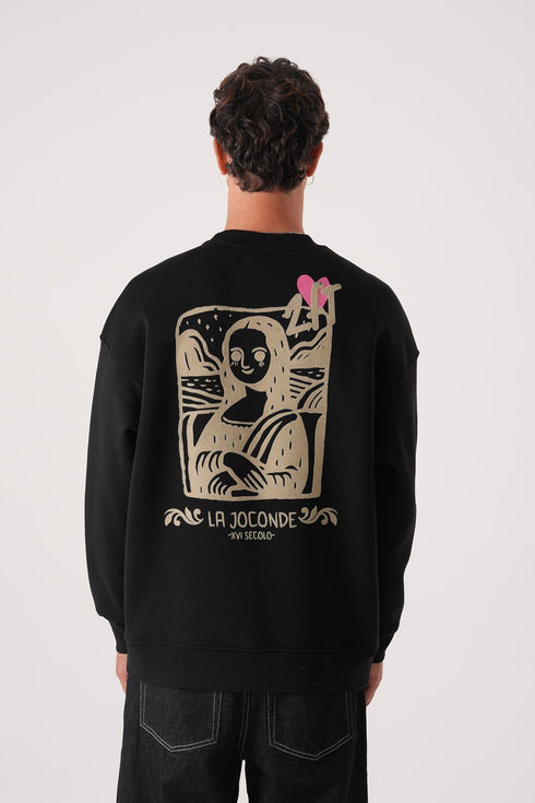 Unisex Oversized Mona Lisa Sweatshirt