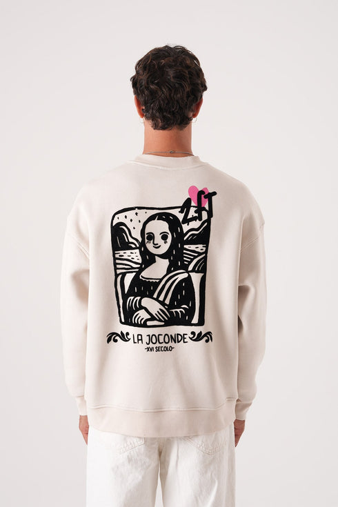 Unisex Oversized Mona Lisa Sweatshirt