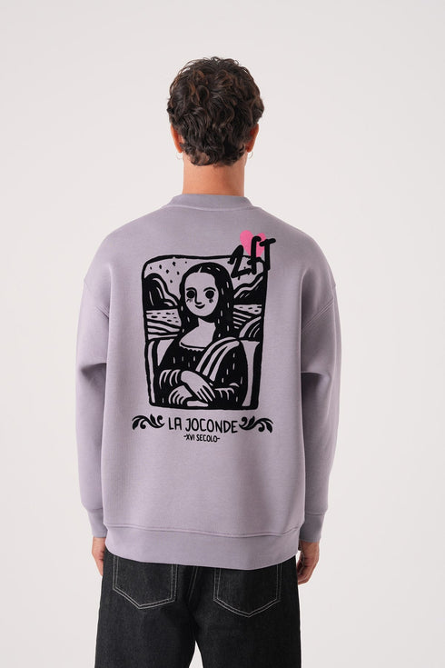 Unisex Oversized Mona Lisa Sweatshirt