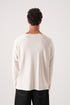Unisex Oversized Raglan Sweatshirt - Raw Hem Detail